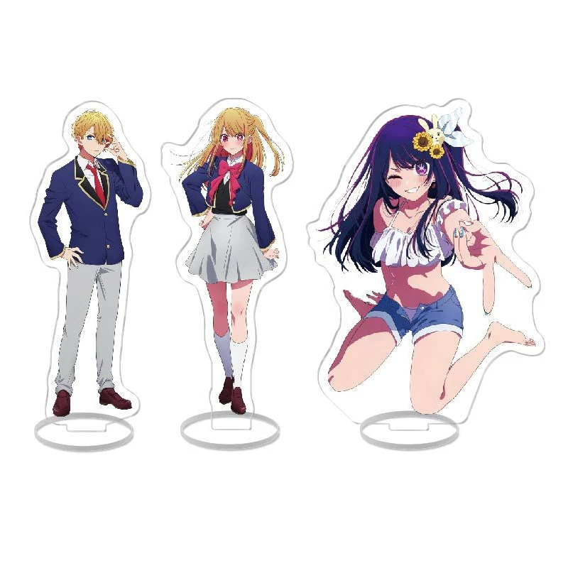 OSHI NO KO Anime Figure Acrylic Stand Gorou Akuamarin Hoshino Ai Rubii Sarina Standing Model Plate Desktop Decoration Props Toys