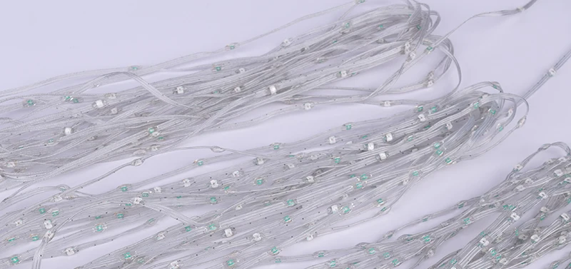 5V 12V WS2811 WS2812 3PIN Clear Lense LED String Lights Dream Color RGBIC Addressable Individually Fairy Seed Pixels Light