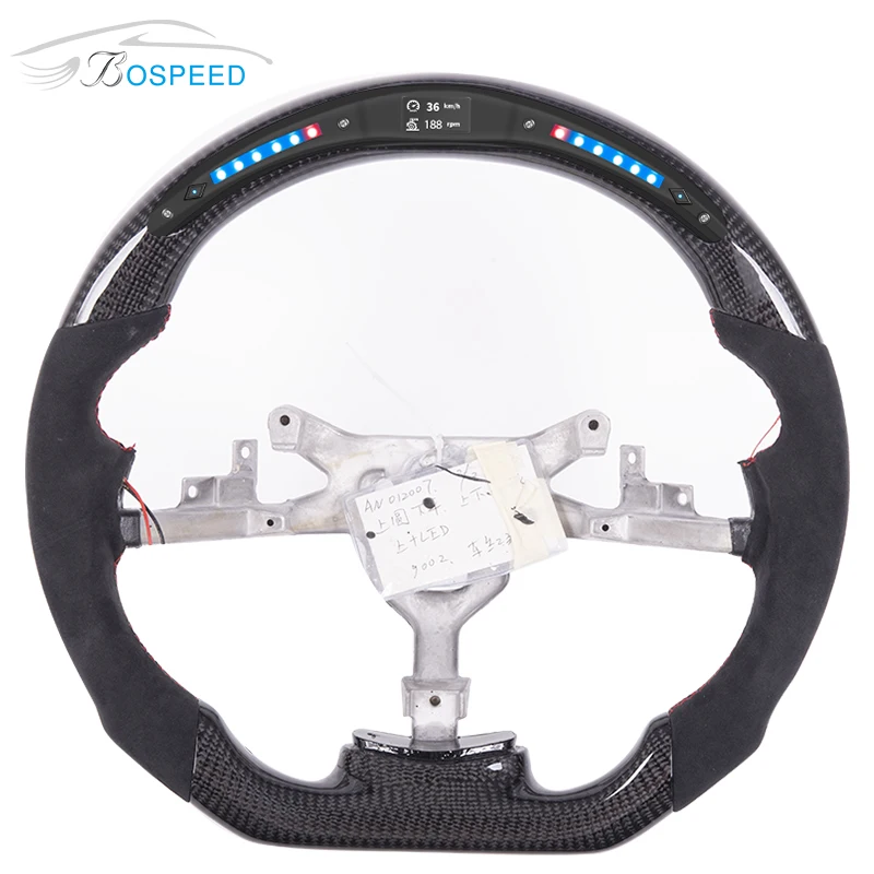 

Led Display Carbon Fiber Steering Wheel For Chevrolet Camaro SS ZL1 Corvette C7 C8 C6 Racing Car Steering Wheel