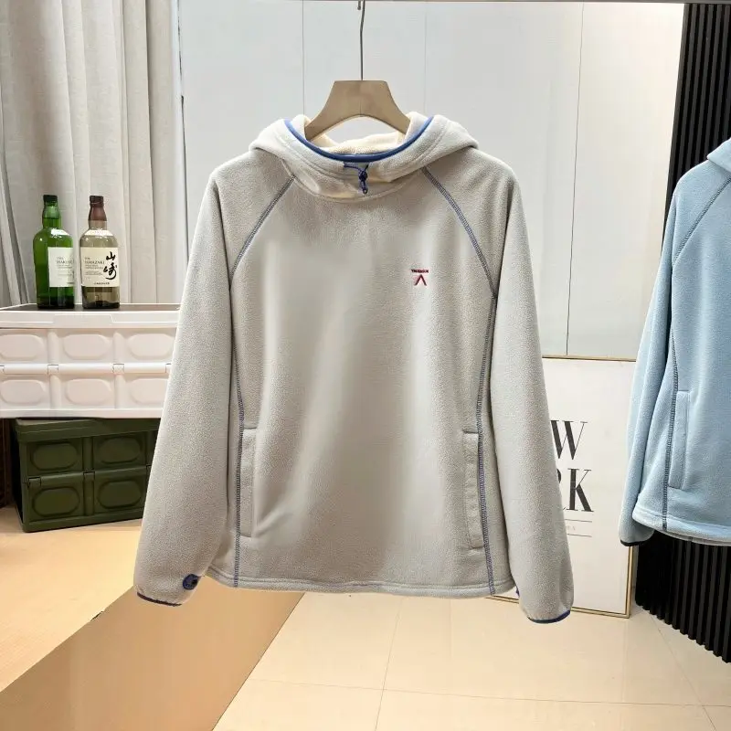 Outdoor-Sport-Daunenpullover mit Kapuze für Klettern, Wandern, Camping, Angeln, lässiges und entspanntes Oberteil für Männer und Frauen – Detail 20