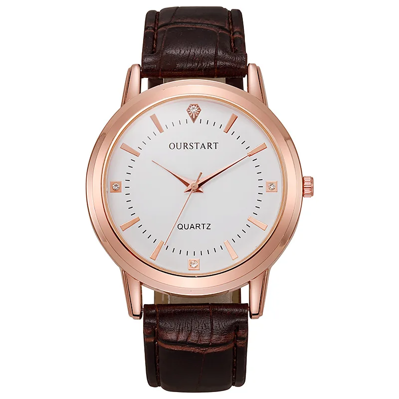 

POPACC Leisure Fashion Couple Watch Student Korean Style Simple Belt Quartz Wristwatches for Women Couple Gift Daily Decoration