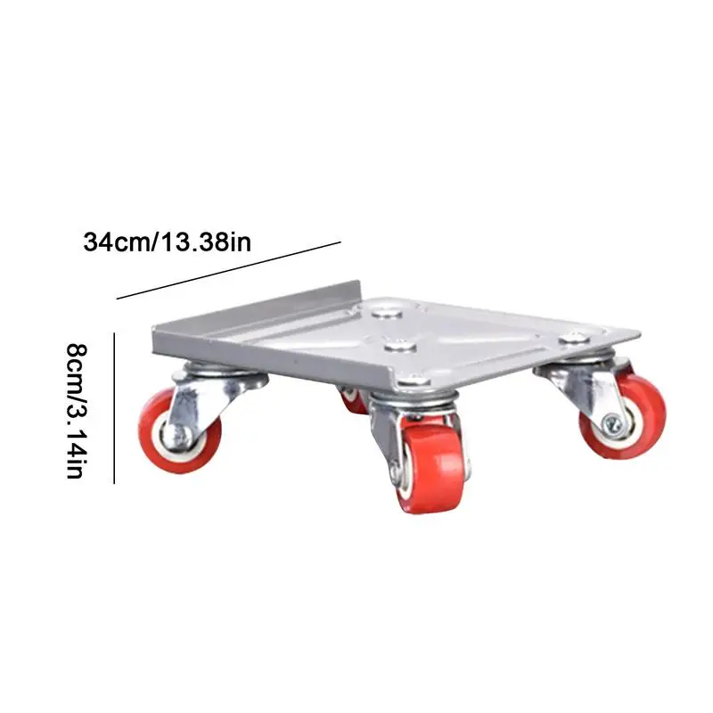 Moving Dollies Heavy Duty Mover 5-Wheel Furniture Dollies Short Crowbar & Load Lifter With Anti-Skid Pad For Cabinets Sofas