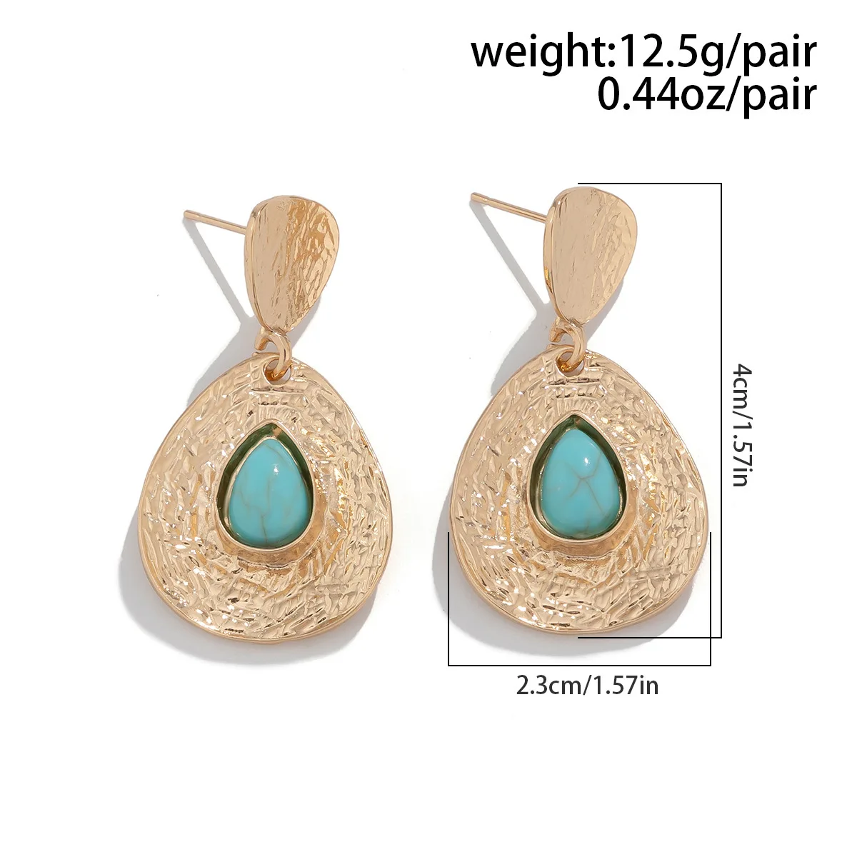 Green Stone Drop Earrings for Women Ethnic Silver Color Girls Dangle Earrings New in Piercing Elegant Jewelry Accessories