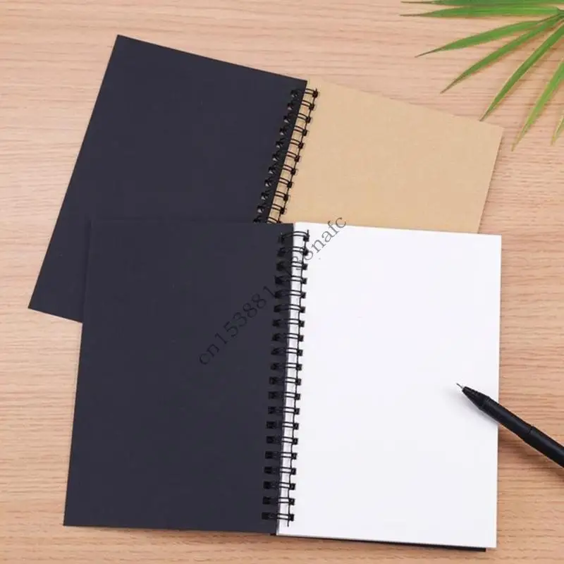 594f 2 PCS Spirales en blanco Notebook Journal Notebook Stationery Blocos papeles Softs Sketching Book for Notes Sketches