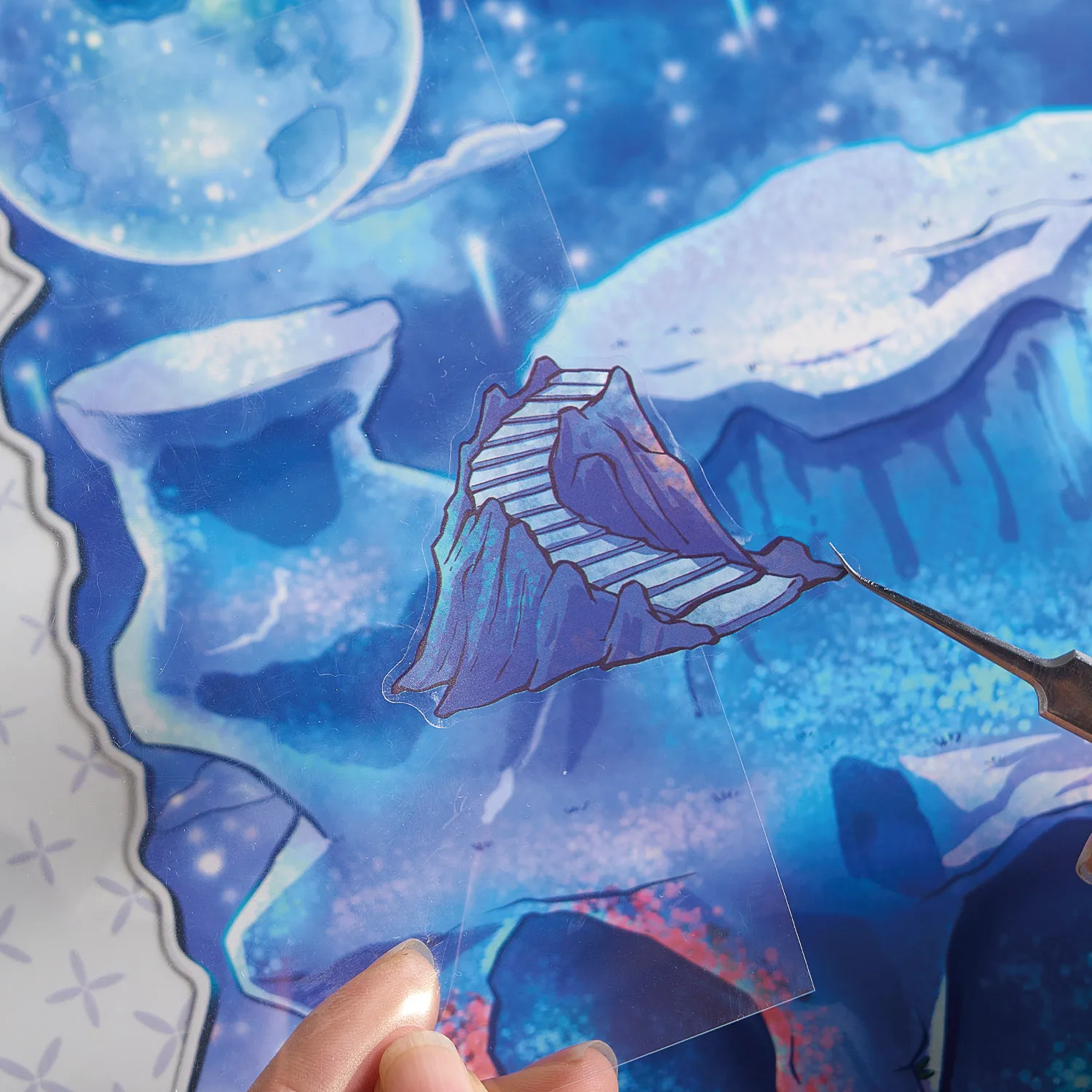 

Kawaii Castle exploration 3D Planet Exploration Landscape Sticker DIY Pocket Cabin Scene Christmas gifts ﻿