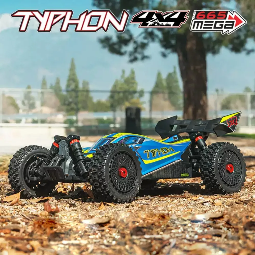 

ARRMA TYPHON MEGA 665 ARA4206V4 4X4 BRUSHED BUGGY 1/8 RC машинки для взрослых, электрические радиоуправляемые автомобили, детские игрушки, RC краулер