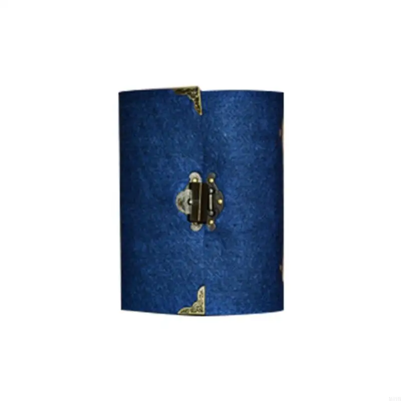 สมุดบันทึกการเดินทางย้อนยุค M5TB พร้อมล็อคสำหรับคีย์ไดอารี่ Planner วารสาร Notepad Kraft Paper Business Business