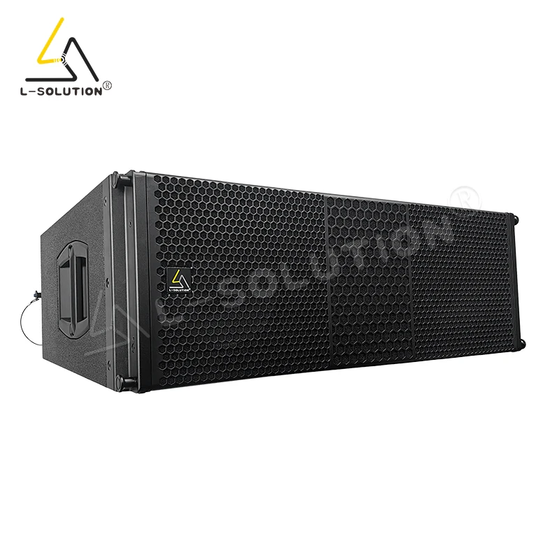 L-SOLUTION A12 1600W Neodymium 4-Channel Active Three-way Line Array Speaker 4 Ohm Eco-Friendly Durable Portable Universal
