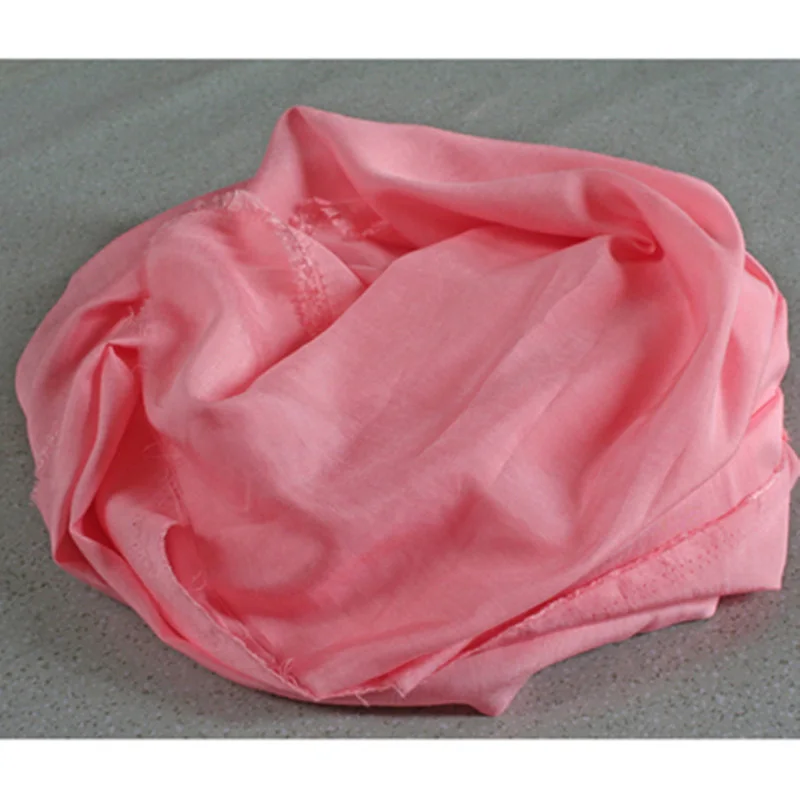 Soft Thin Transparent Silk Cotton Combed Fabric, Solid Color for Robe, Yoga Clothes, Garment Shirt Lining, T1911