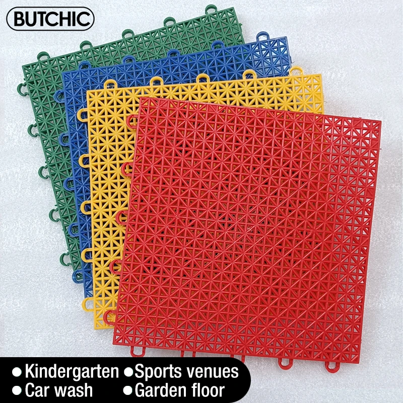 Bathroom splicing mats grid waterproof suspension kindergarten sports floor car wash balcony garden swimming pool plastic tile