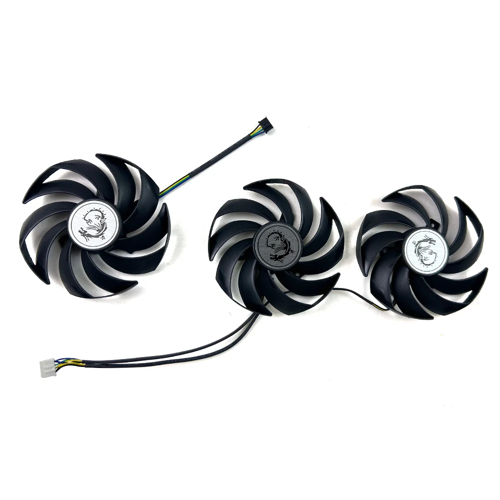 90mm 4pin PLD09210S12HH PLD09210B12HH RX6800 6900 XT GPU FAN For MSI RX6900 6800XT Gaming X Trio Video card Fans
