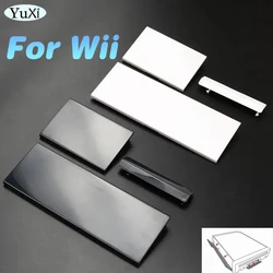 1Set Voor Wii Geheugenkaart Deur Slot Cover 3 in 1 Beschermende Shell Deksel Game Console Voor Nintend WII zwart Wit Vervanging Deel
