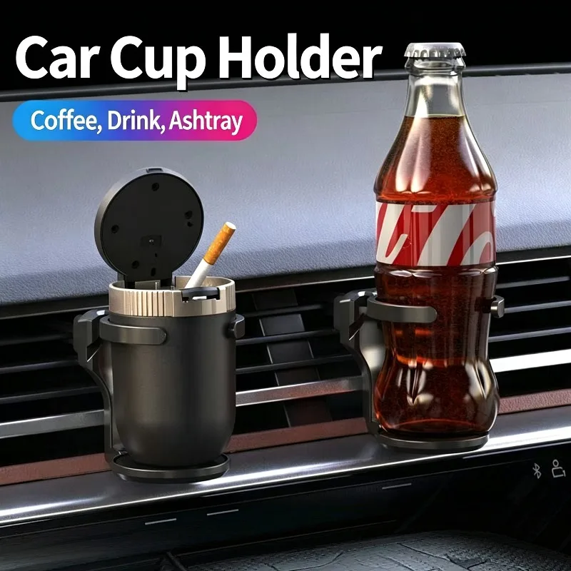 Universal Car Air Vent Cup Holder Foldable Drink Bottle Bracket Adjustable Water Cup Stand Car Interior Gadget Accessories