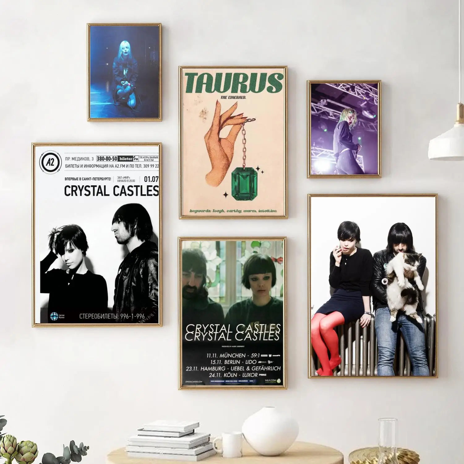 crystal castles Singer Poster Decorative Painting Canvas Poster Wall Art Living Room Posters Bedroom Painting