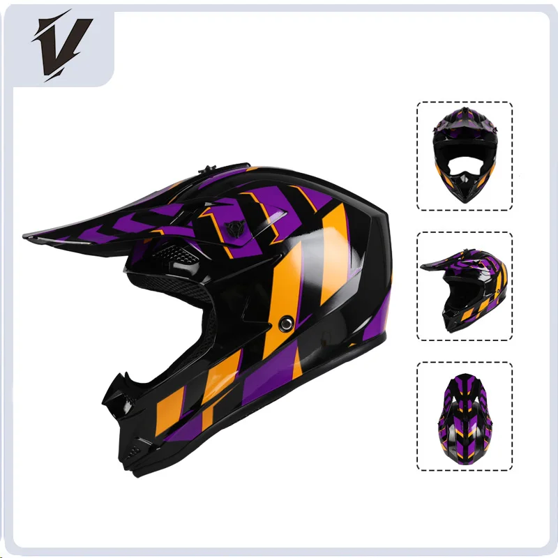 Newly launched motorcycle helmet with advanced performance off-road helmet for outdoor riding suitable for adults and children