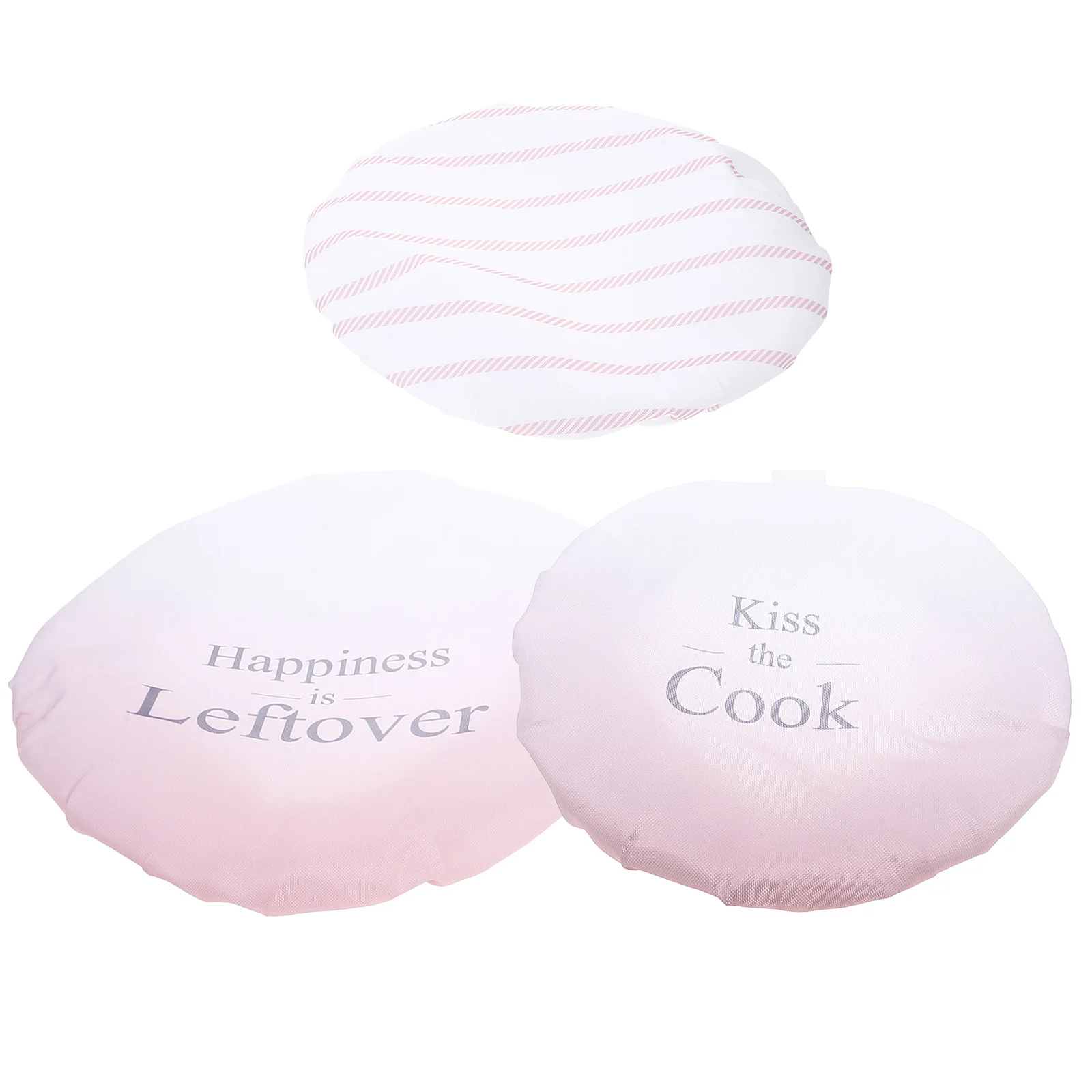 

3pcs Reusable Bowl Covers Elastic Fabric Stretchy Washable For Kitchen Leftovers Picnic Bread Food Storage Covers