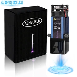 AENBUSLM 80W Laser Module with Air Assist 80W Laser Engraving Head 450nm Blue Laser Head for CNC Laser Cutting Machine DIY Tools