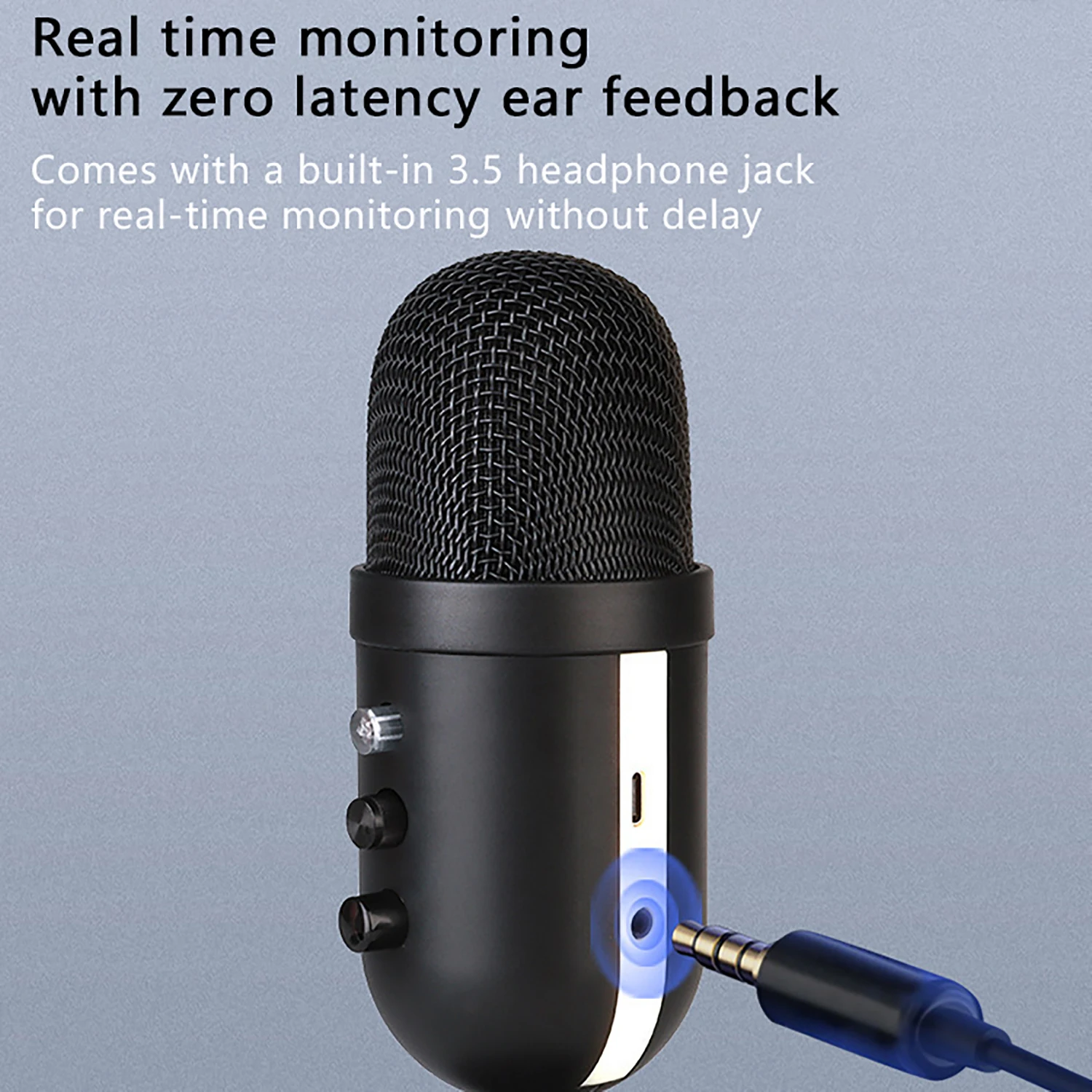GAM-ME2000 RBG Computer USB Capacitive Microphone Anchor K Song Noise Reduction Microphone Live Streaming Equipment Set