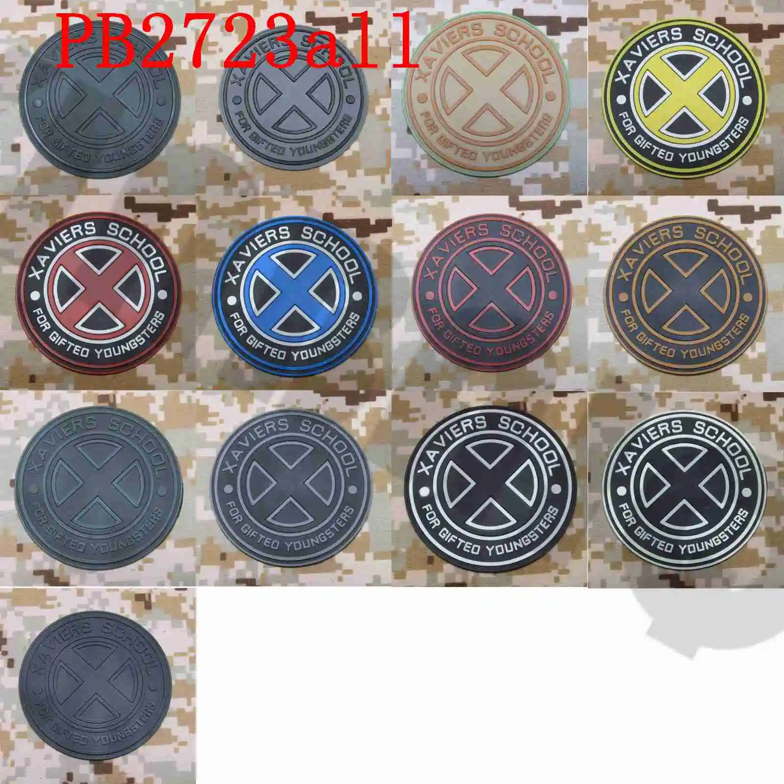 3D PVC Patch X-MAN โรงเรียน XAVIERS สำหรับเยาวชนที่มีพรสวรรค์