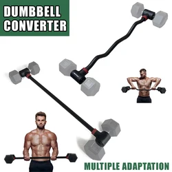 Home gym anti slip steel dumbbell extension rod joint connects dumbbell rod