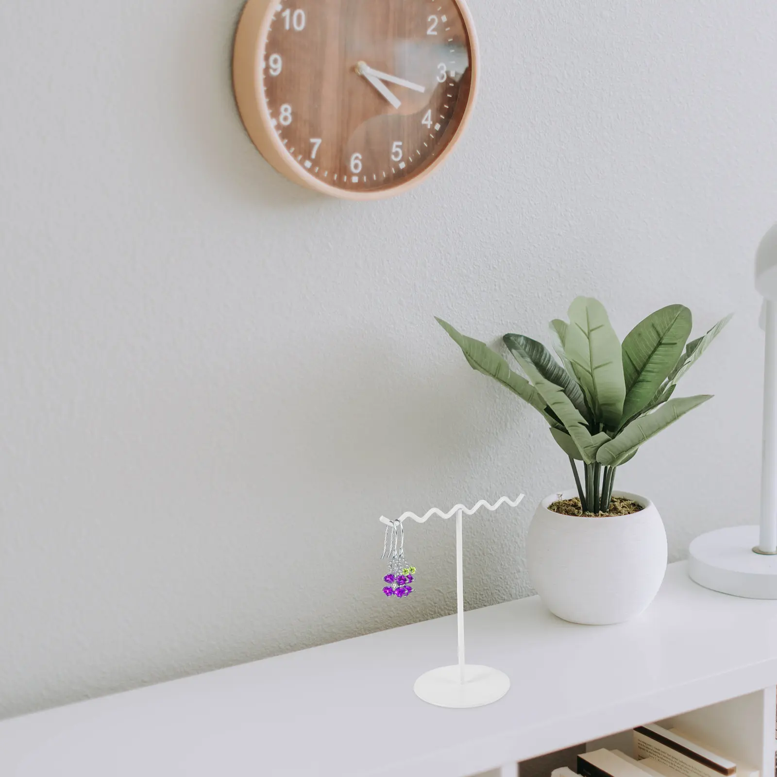 

Металлическая подставка-органайзер для украшений: держатель-башня для серег, ожерелий, браслетов, колец, брелоков, настольное хранение