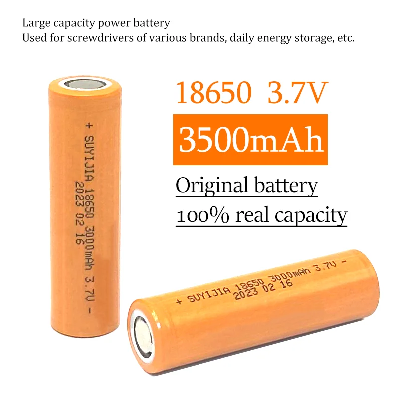 

New18650lithium battery3000mAh3.7V 18650 high-power power tool game console battery 18650 rechargeable battery with 4.2V charger