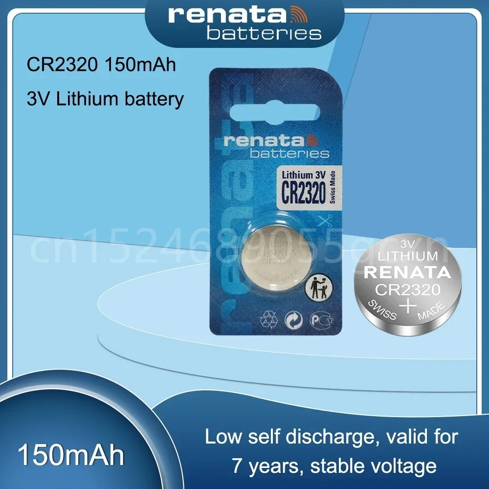 100% Original RENATA CR2320 CR 2320 3V Lithium Battery Button Coin Cell for Car Key Scale Clock Calculator BR2320 DL2320 ECR2320