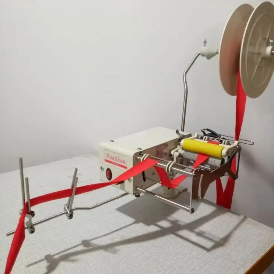 Automatic Elastic Band Feeding System, Edge Binding Attachment with Tape Feeder for Overlock Machine