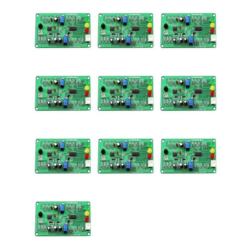 10X SMD Infrared Reversing Radar Practice Soldering Kit Welding Training Board For Arduino DIY EK1950