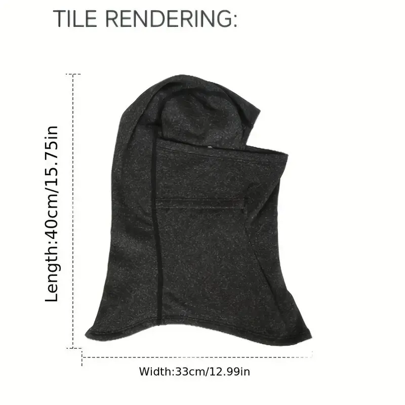 Passamontagna invernale termico Ciclismo Maschera a pieno facciale Caldo Sport all'aria aperta Moto Sci Pesca Caccia Maschera Sciarpa in pile Cap Bandana
