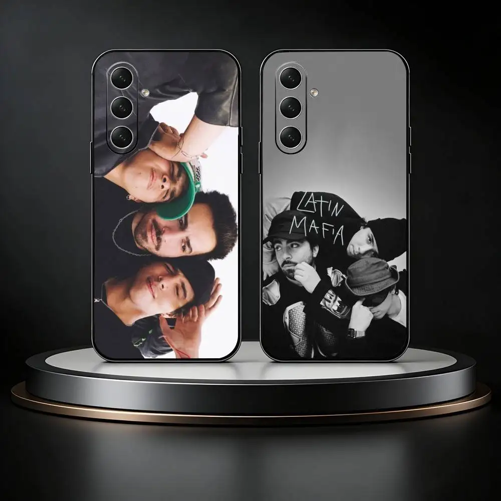 

Band L-Latin Mafia Phone Case For Samsung Galaxy A73,21,22,32,71,53,52,51,80,5G Soft Black Cover