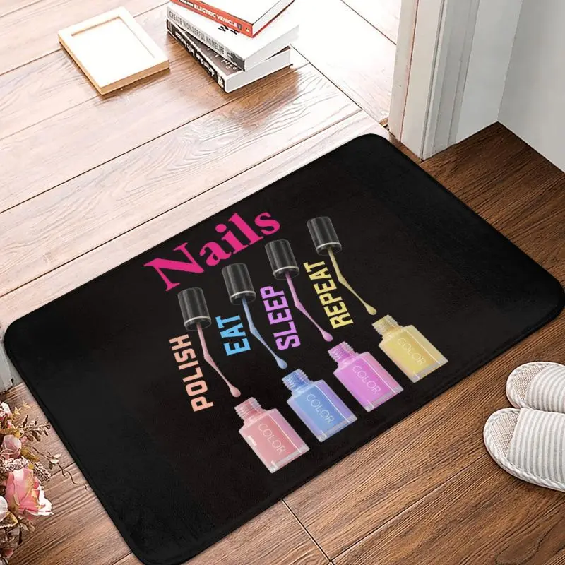 네일 광택제 수면 반복 전면 문짝 바닥 입구 매트, 야외 기술 재미있는 인용 욕실 주방 도어 매트, 차고 카펫 러그