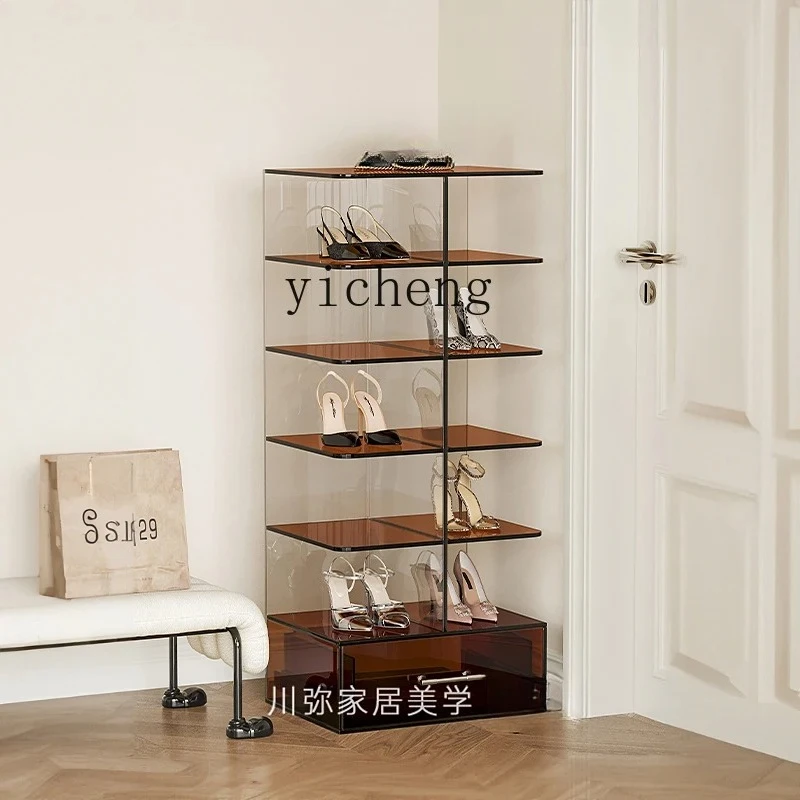 

shoe rack home door multi-layer entry indoor simple shoe cabinet small acrylic