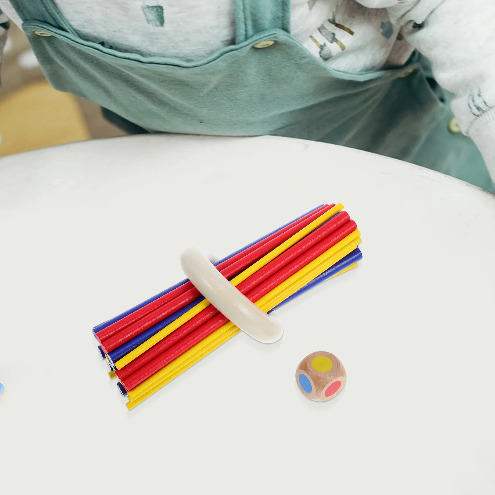 1set Bunte Holz Stick Ziehen Spiel Familie Bindung Logisches Denken Balance Spielzeug Tragbare Kaffee Tisch Spiel