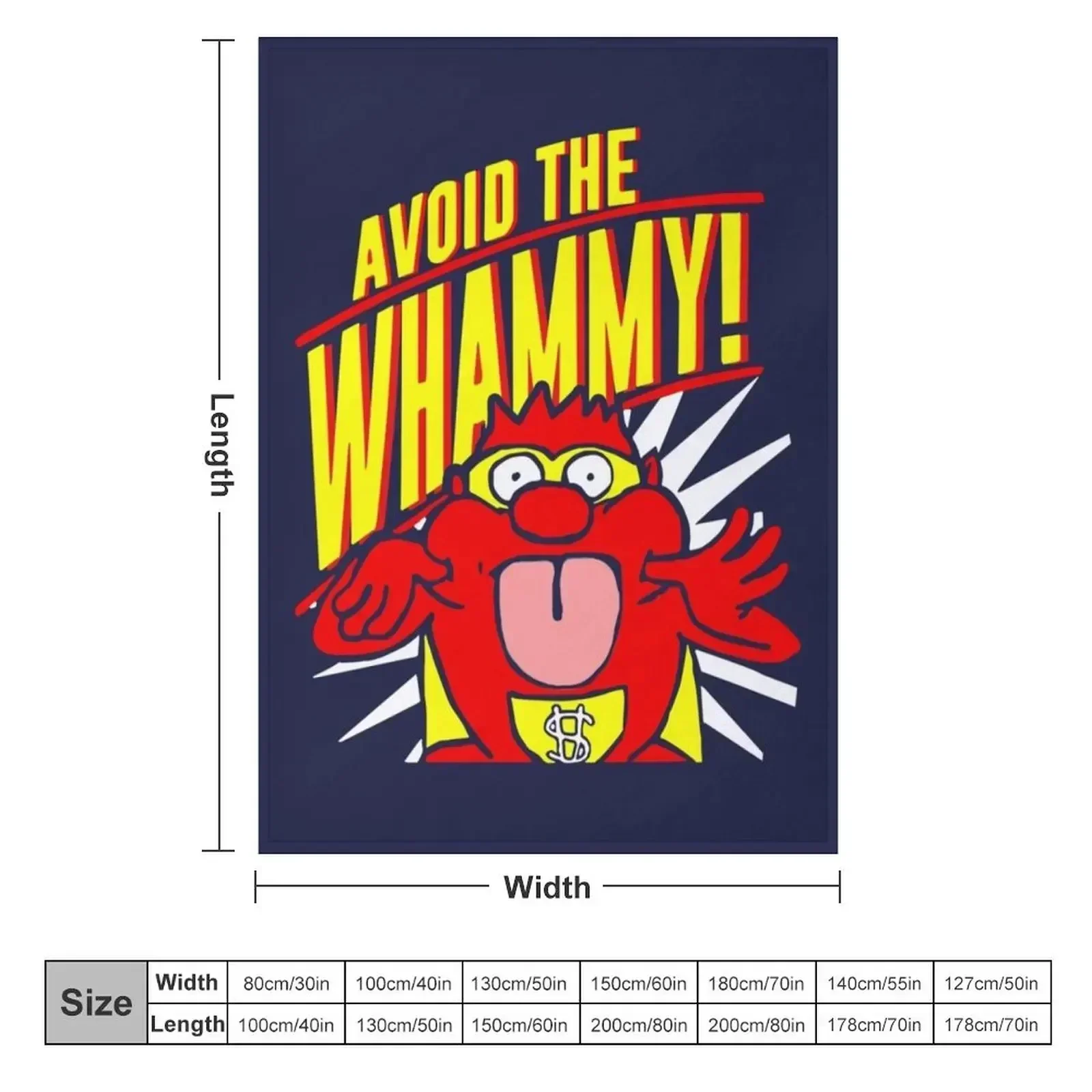 Press Your Luck Avoid the Whammy Vintage Throw Blanket couch cozy soft plush fuzzy picnic outdoor blanket