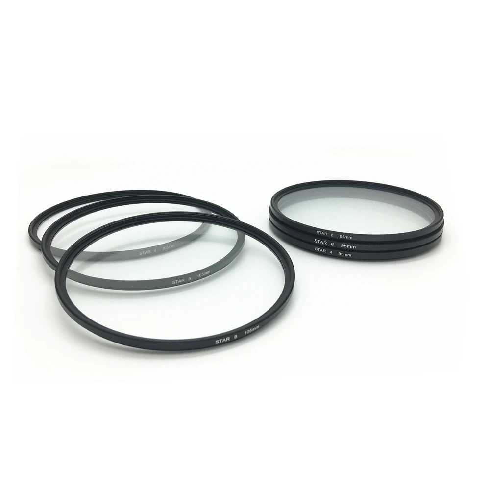 95mm 105mm Star Filter Cross Lens Filter for Canon Nikon Pentax DSLR Camera 4/6/8 Line 95 105mm