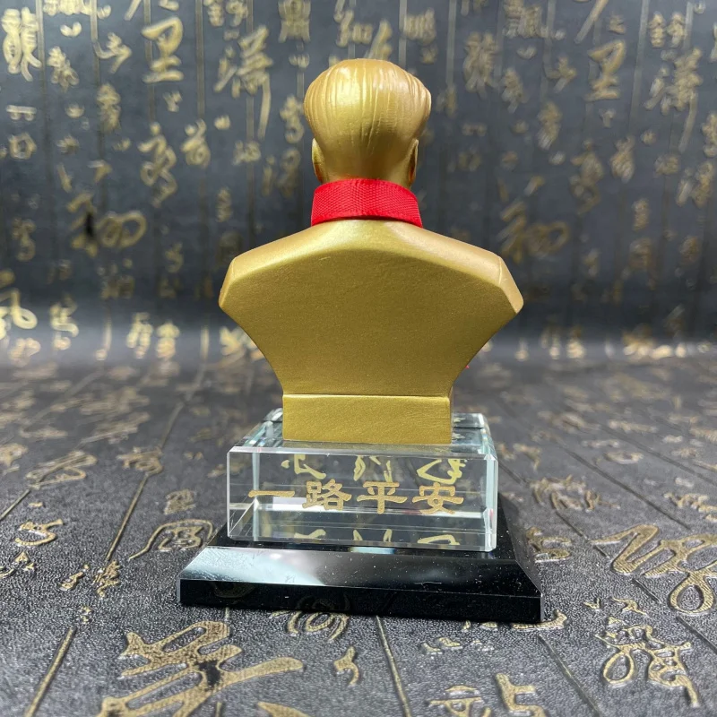 New Small Handicraft with Crystal Base Chairman Mao Commemorative Ornament with Box Office Decoration Handicraft