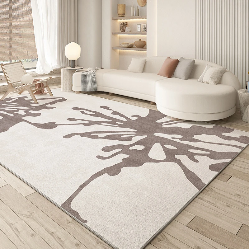 Modern Wabi-sabi Style Carpets Bedroom Decor Bedside Carpet Large Area Living Room Rugs Minimalist Room Decoration Rug Washable