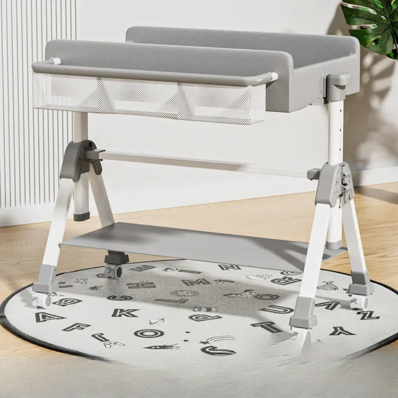 EG181 Movable Baby Care Station Foldable Newborn Changing Table Multi-Function Bath and Massage Table Portable Tactile CareTable