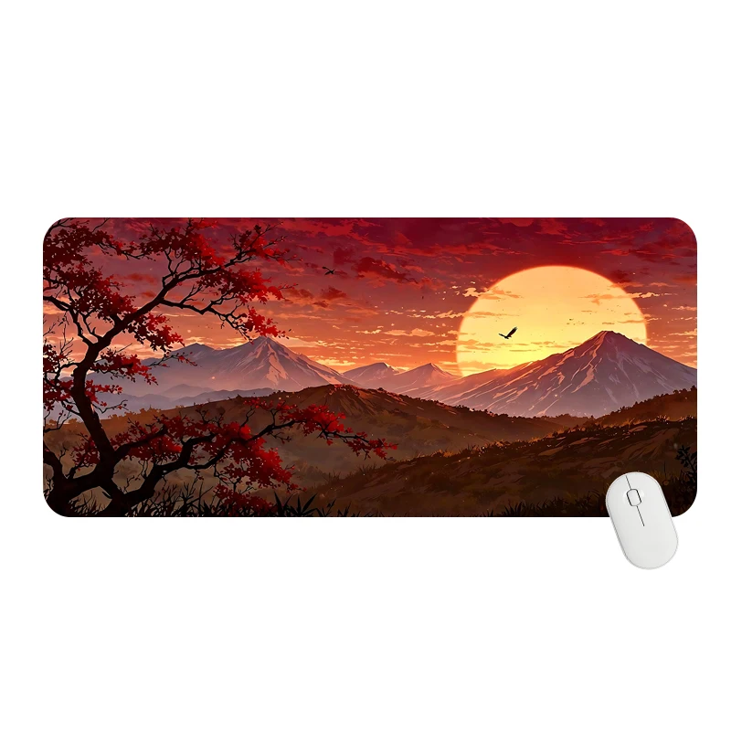 Large mouse pad XXL Landscape Art non-slip rubber Player Gaming Accessories Keyboard Pad Office rug Laptop writing pad chair mat