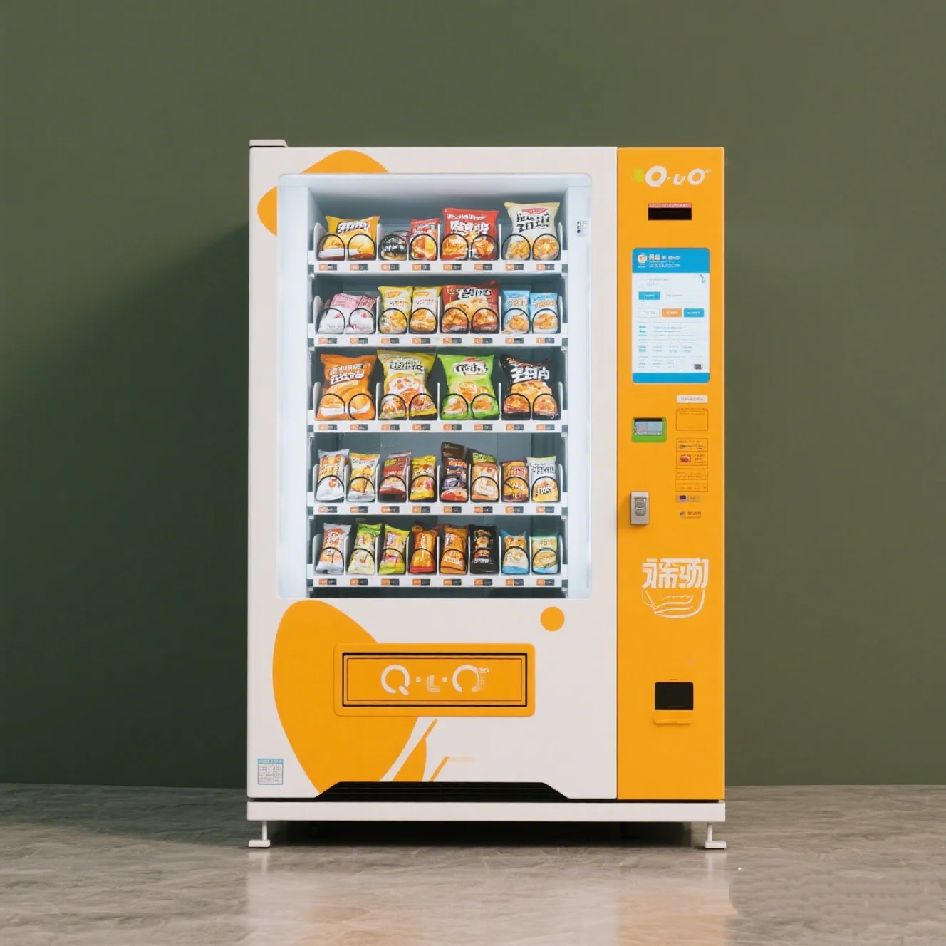 Custom Automatic Cooling Vending Machine Fresh Fruit Vegetable Eggs Sushi Sandwich Bread Dessert Snack Self Service