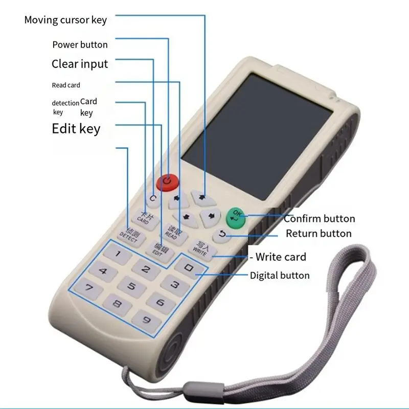 Daily ICOPY8 Access Card Reader IC13.56MHZ ID 125KHZ Copier Fully Encrypted WIFI Decoding Cards