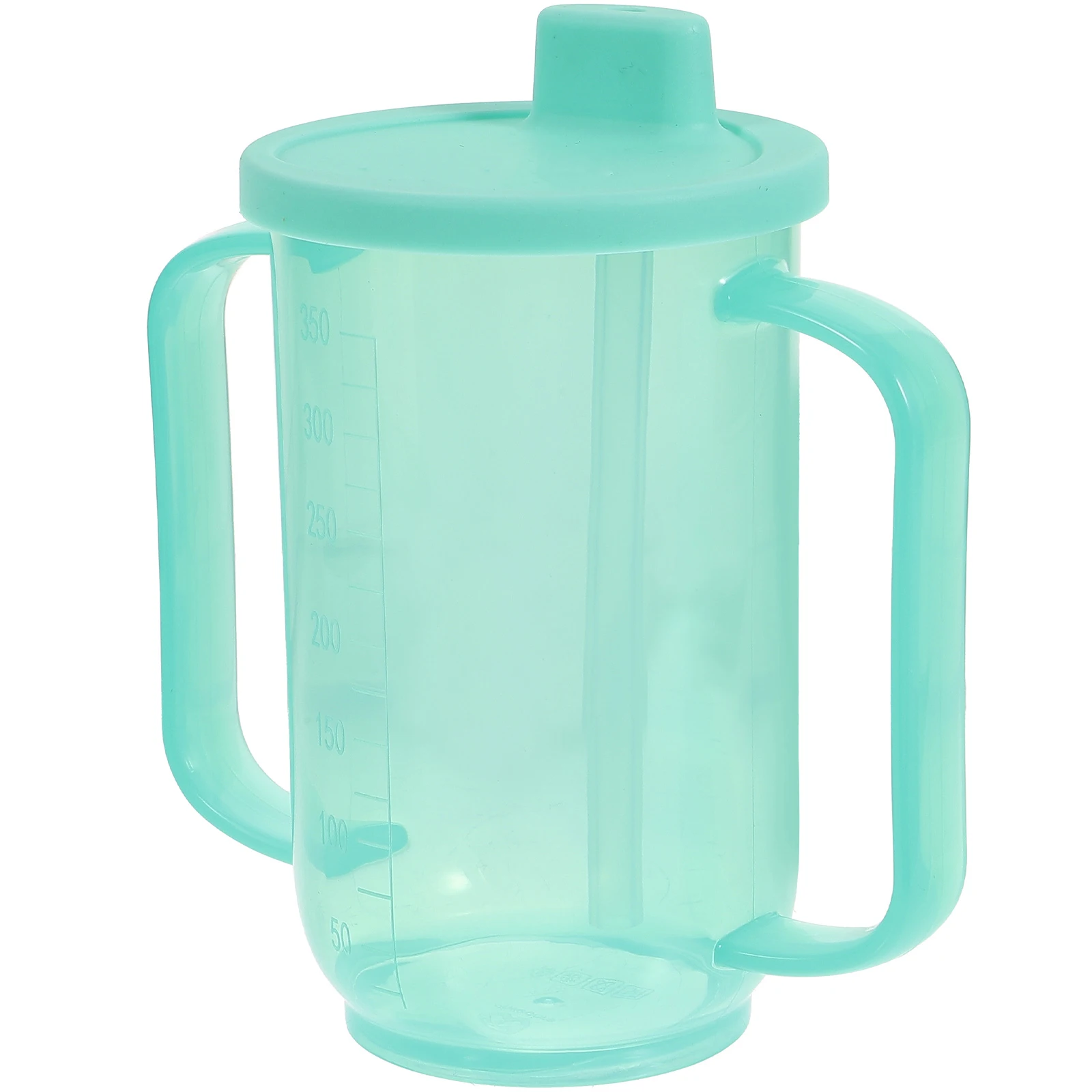 

Nursing Feeding Cup For Disabled Elderly Maternity Liquid Diet Double Handle Spill Proof Lidded Sippy Drinking Mug Inclined
