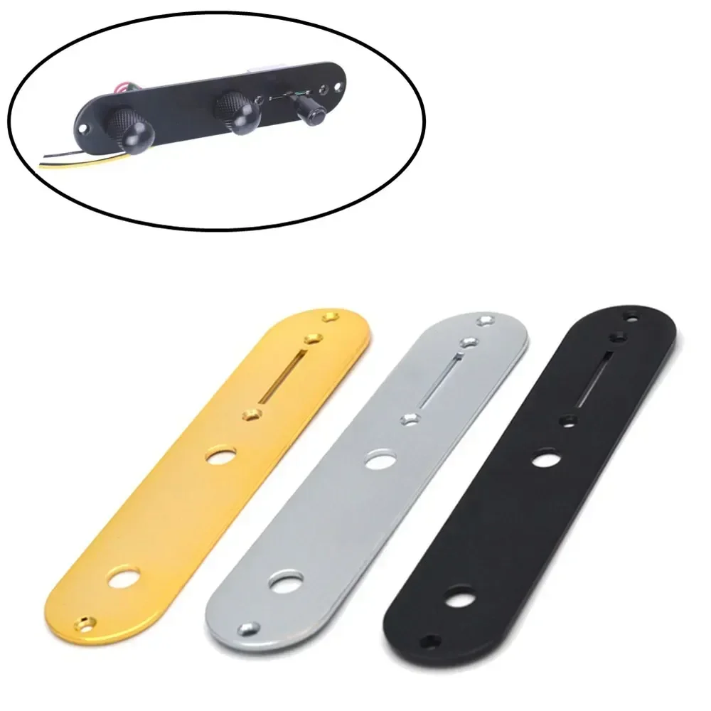 Electric Guitar Control Plate With Screws For Fender Most Tele Style Guitars Chrome Black Gold Instrument Accessories