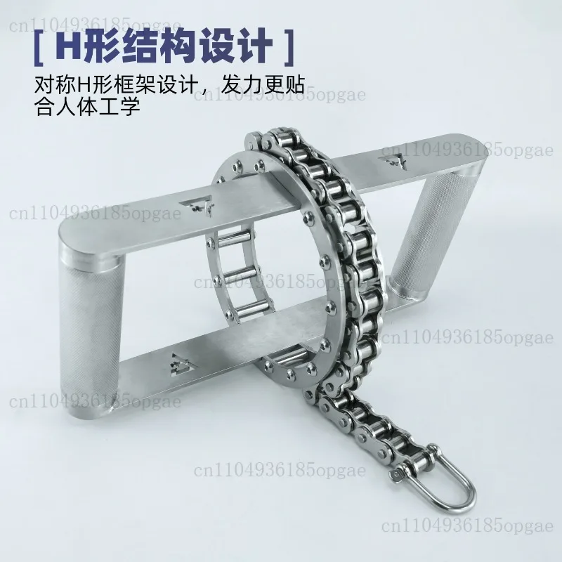 Stainless steel H-shaped stretch handle High pull down Low pull Sitting rowing handle Strength equipment accessories