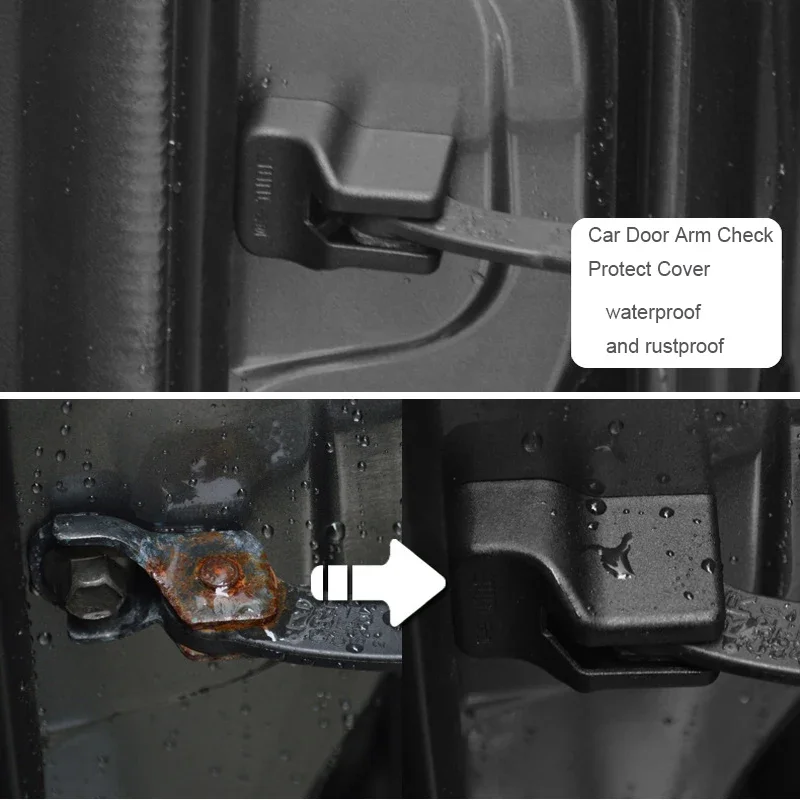 Car Door Limiter Pad Lock Shock Damper For CHANGAN CS85 COUPE CS95 HUNTER PLUS NEVO A05 A06 A07 Q05 Door Check Arm Cover