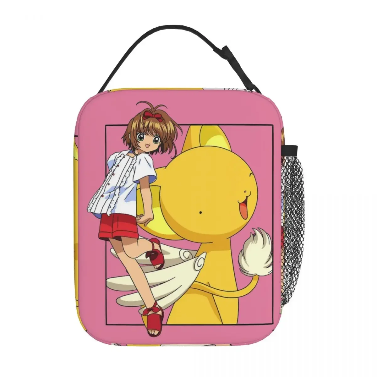 Cardcaptor Sakura Insulated Lunch Bags Portable Sakura & Kero Manga Meal Container Thermal Bag Tote Lunch Box Office Outdoor