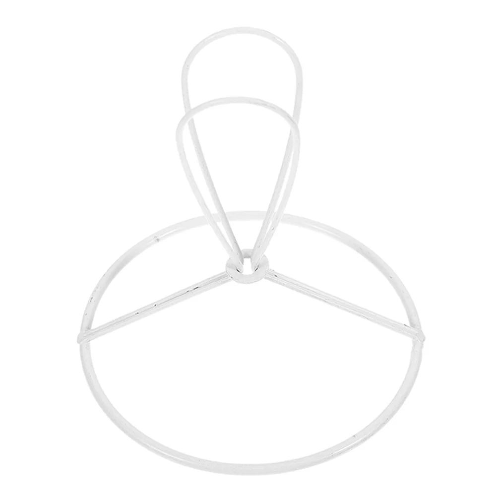 

Cone Shaped Lampshade Frame 90 Mm Round Metal Wire Support Diy Drum Ring Holder For Ceiling Light Bracket White Lamp Shade