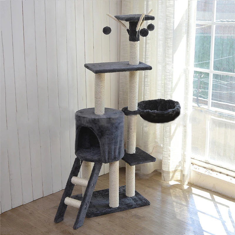 On Promotion  Solid Wood Cat Tree,Large Cat Tree, All-season,  Space Capsule Cat Scratching Post,