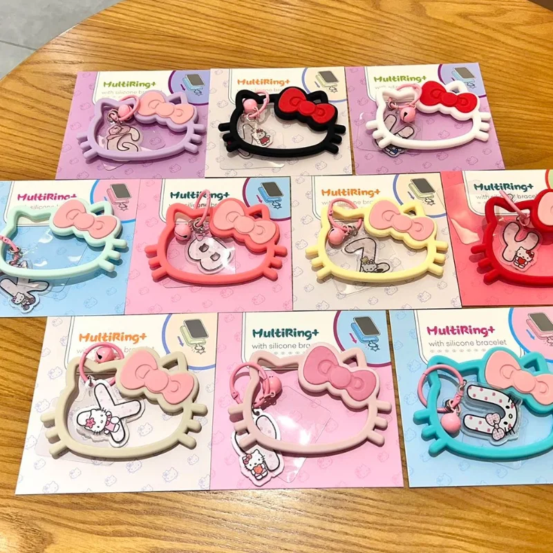 Urocze dziewczęce etui na telefon komórkowy Sanrio Hello Kitty, uniwersalna silikonowa uszczelka, smycz…